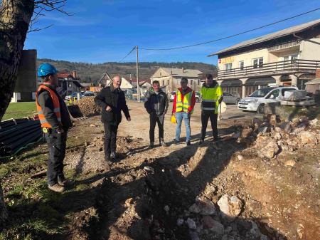 ogled poteka gradbenih del v Zagorju